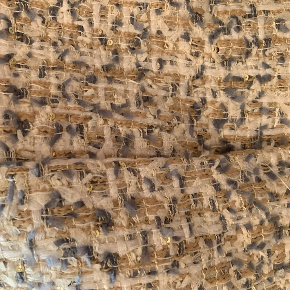 NWT Calvin Klein Women’s Tweed Knee Length Skirt Size 12 Cream Gray Beige $89 - Picture 6 of 6